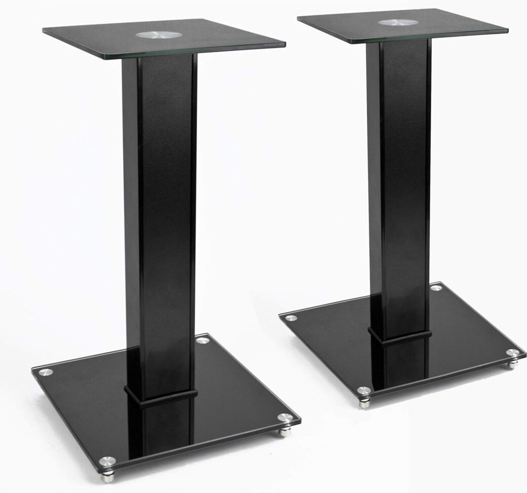Ivy Bronx Universal Floor Speaker Stands Matte Black