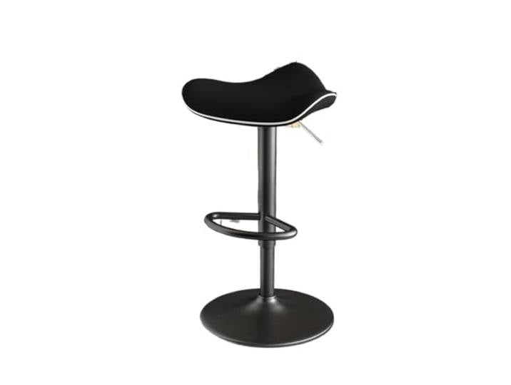VNCdfhETs Barstuhl Höhenverstellbarer Barhocker, Drehbarer Moderner Hochstuhl Mit Rückenlehne Barhocker(Black)