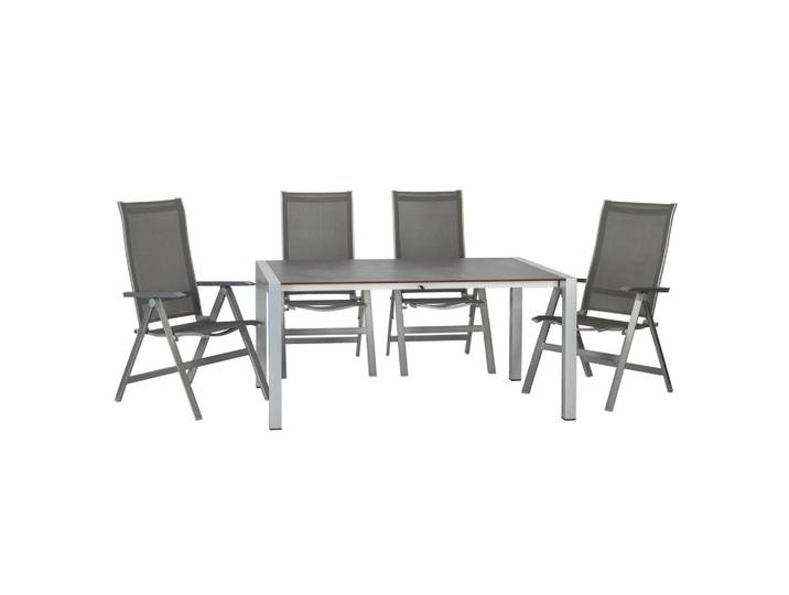 Gartengarnitur 5--Teilig. Urban Metall/Textil/Holzwerkstoff