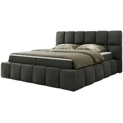 Boxbett mit Bettkasten  ¦ grau ¦ Maße (cm): B: 154 H: 113