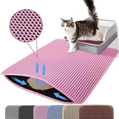 Inspire Essentials CleanStep Waterproof DoubleLayer Cat Litter Mat pink 15.75 X 23.62 In