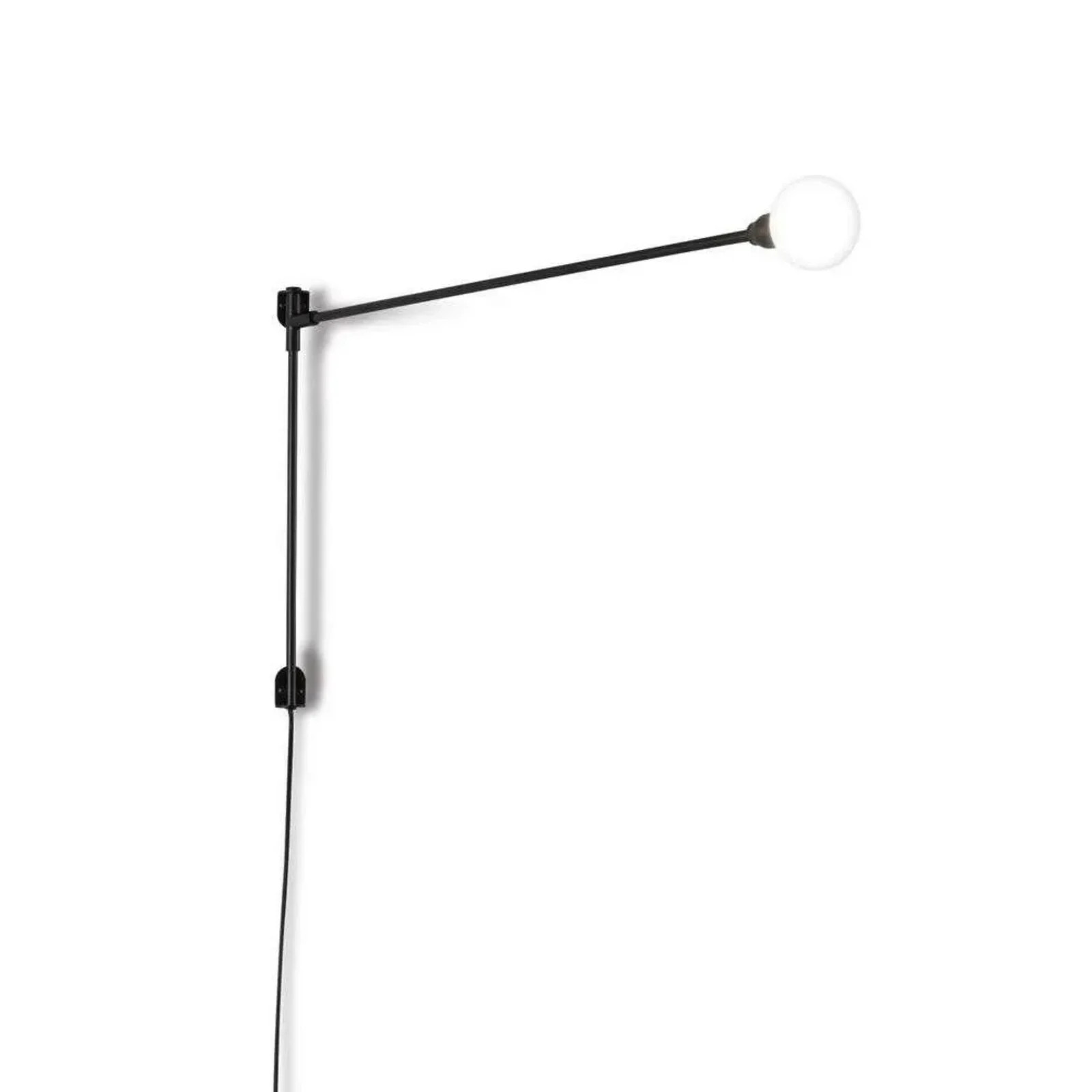 Nemo Lighting Mini Potence Pivotante wandlamp zwart aluminium 2700K