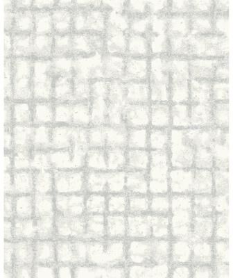 Scott Living Shea Light Grey Distressed Geometric Wallpaper