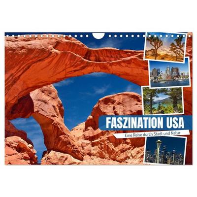 Faszination USA - Eine Reise durch Stadt und Natur (Wandkalender 2027 DIN A4 quer), CALVENDO Monatskalender