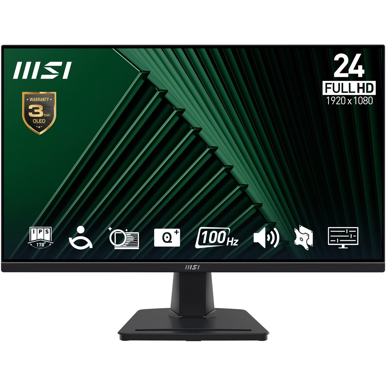 23,8" (60,47cm) MSI Pro MP245G schwarz 1920x1080 1x DisplayPort 1.2 / 1xHDMI 1.4b / 1xVGA