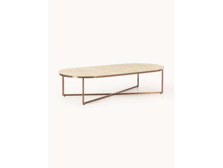 Table basse ovale look marbre Antigua
