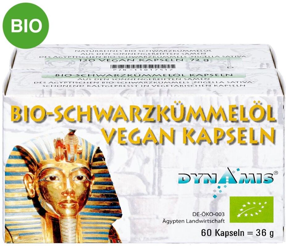 Dynamis Ägyptisches Schwarzkümmelöl Bio vegan Kapseln