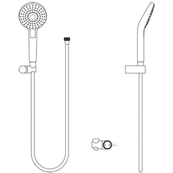 Ideal Standard Idealrain Evo Wannenbrauseset B2404AA, chrom, rund