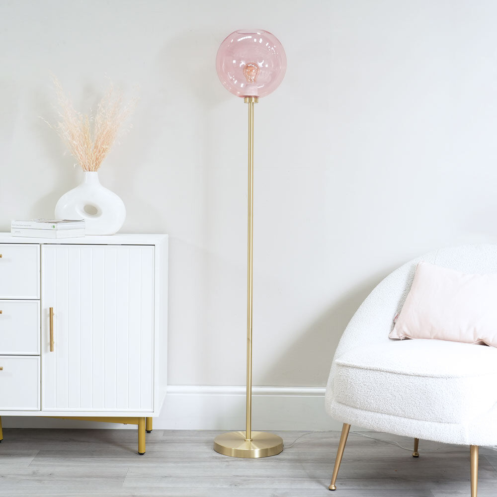 Heritage Hues Frenchie 150cm Plated Traditional Floor Lamp Plated 150cm H X 25cm W X 25cm D