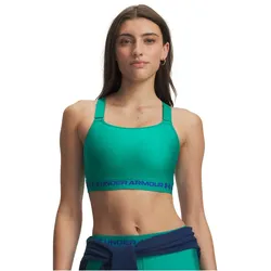 UNDER ARMOUR HeatGear Crossback High-Support Sport-BH Damen 993 - geode green/team royal L