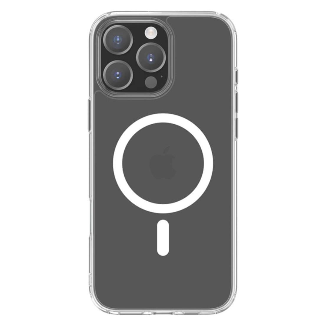Bigben Handy-Cover für Apple iPhone 16 Pro transparent (Apple iPhone 16 Pro) (COVMAGIP16P)