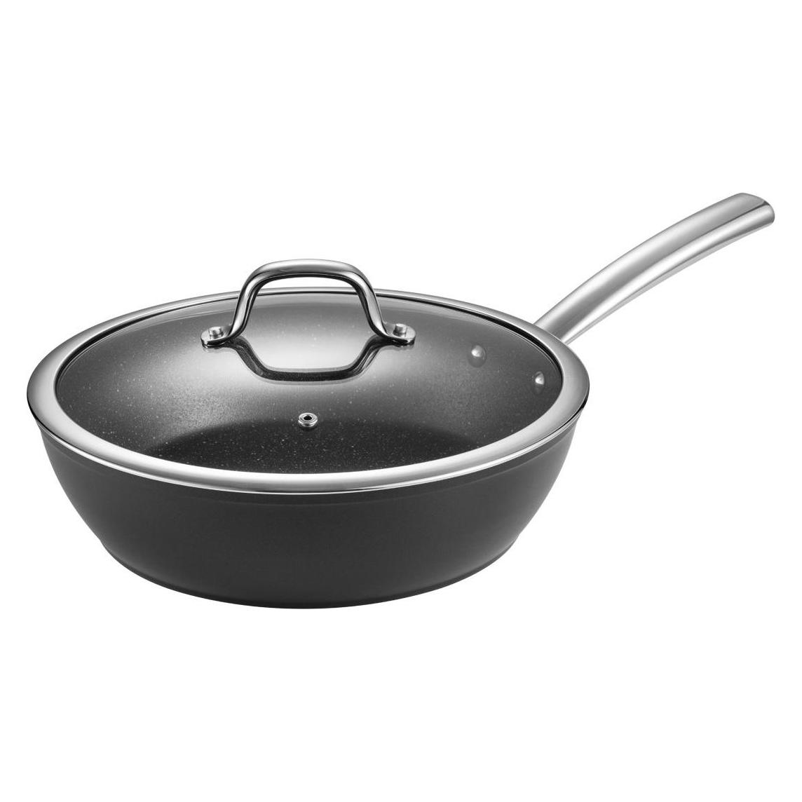 Tescoma Tiefe Bratpfanne PRESIDENT ø 28 cm, mit Deckel (Aluminium, Edelstahl) (8592973123883)