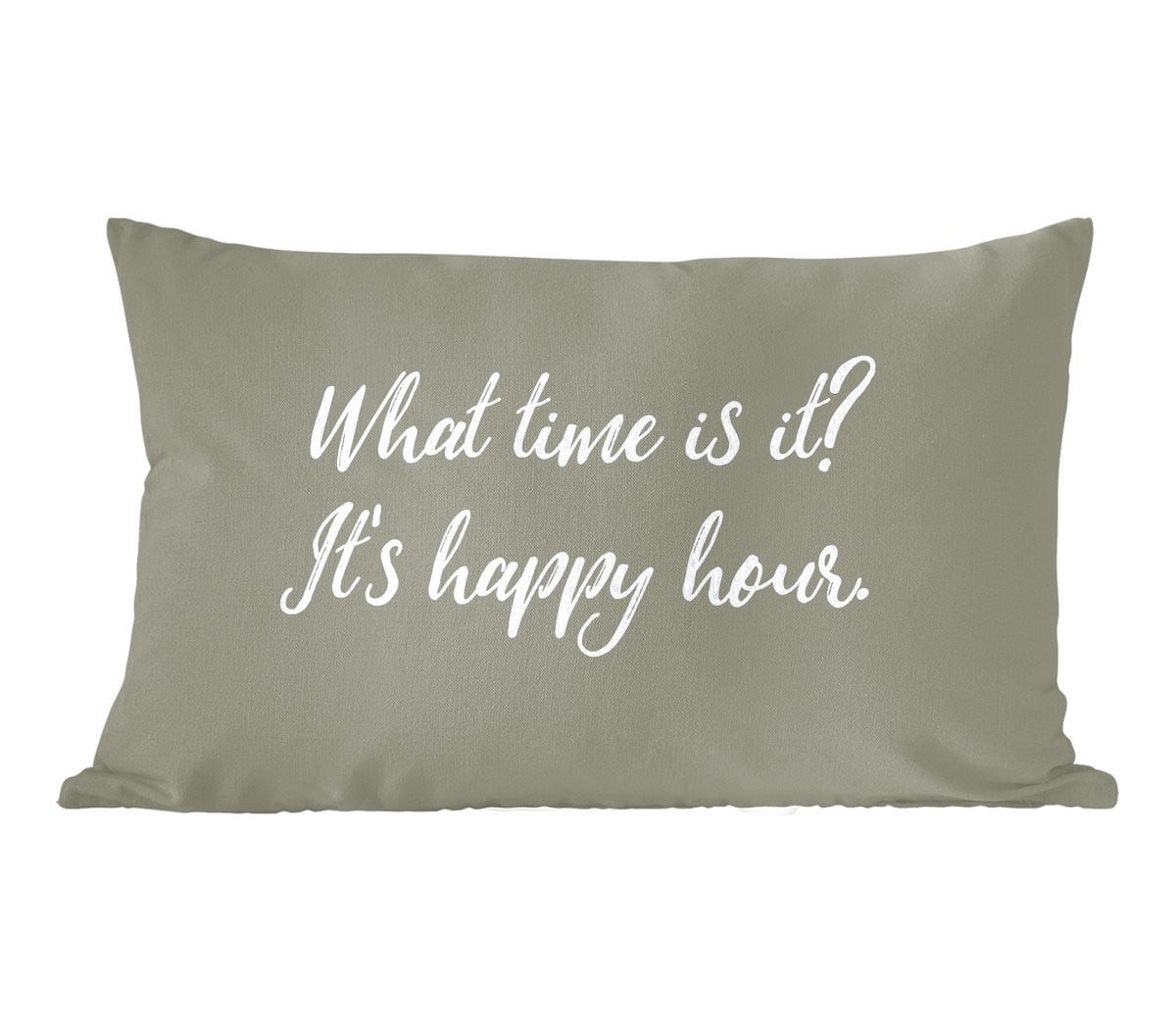 PillowMonkey Sierkussen What time is it? It's happy hour - B/D: 50 x 30 cm