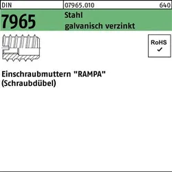 Einschraubmutter DIN 7965 M4x 15 Stahl galv.verz. 100 Stück