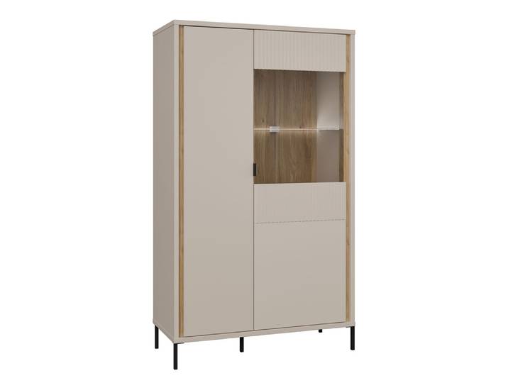 Vitrine Seravel Chene Mauvella/sable - Basika