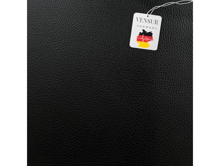 Vensur Kunstleder Selbstklebend Leder Reparatur Set Schwarz Selbstklebende Lederflicken Kit Aufkleber Patch für Möbel Sofa Auto Taschen Sitze Camper (300cm x 150cm)