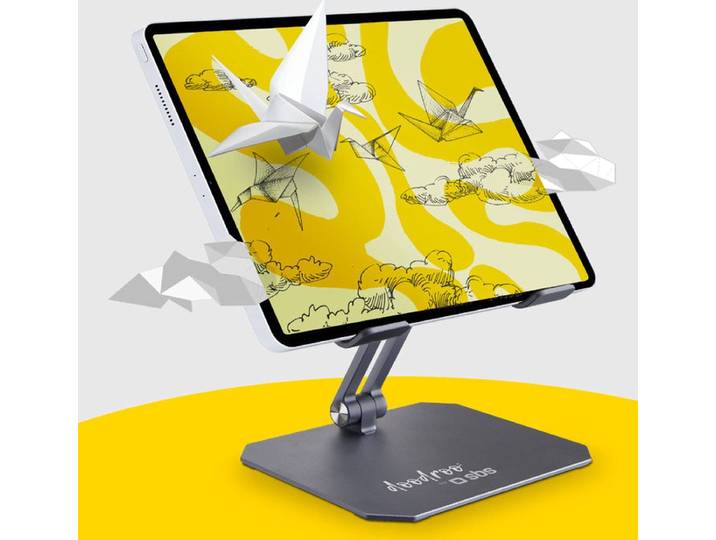 doodroo Tablet Standaard - Opvouwbaar en verstelbaar - Aluminium afwerking