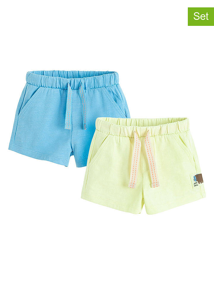 COOL CLUB 2er-Set: Shorts in Gelb/ Hellblau - 86