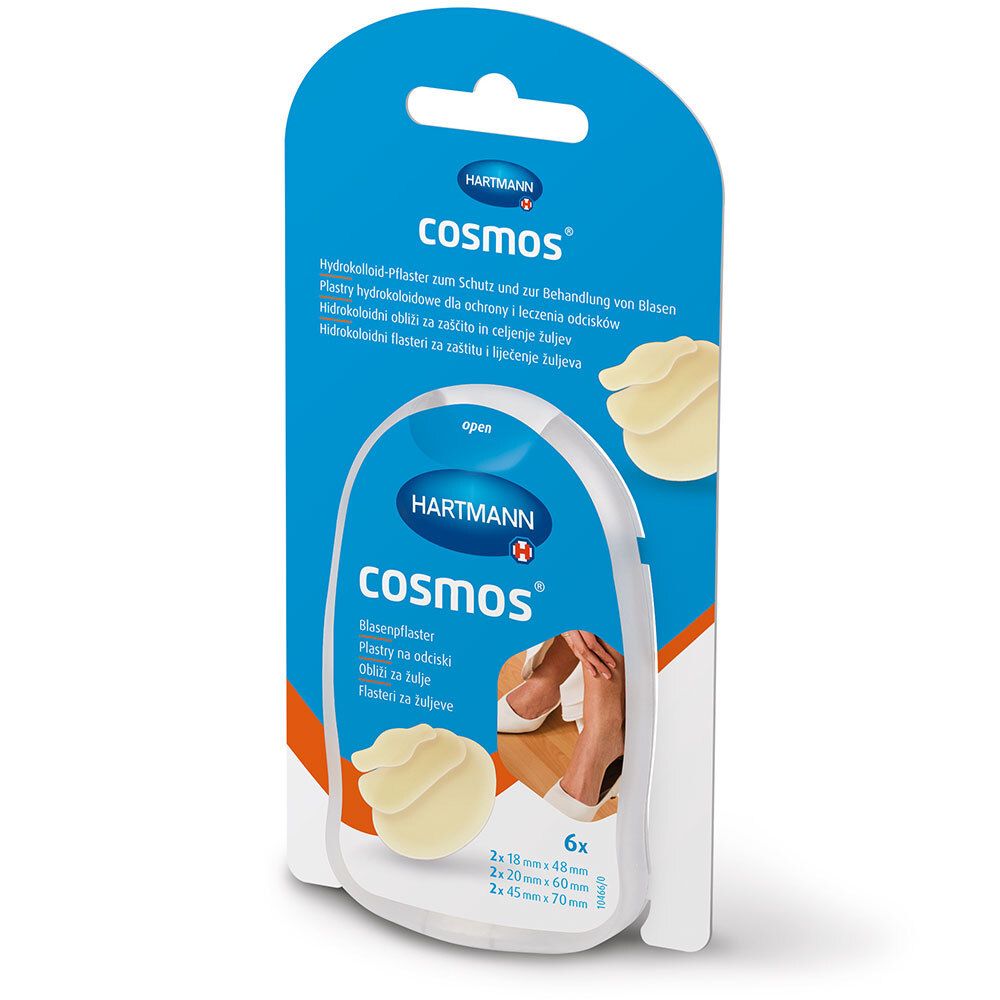 Cosmos Blasenpflaster Mix 3 Größen 6 St Pflaster