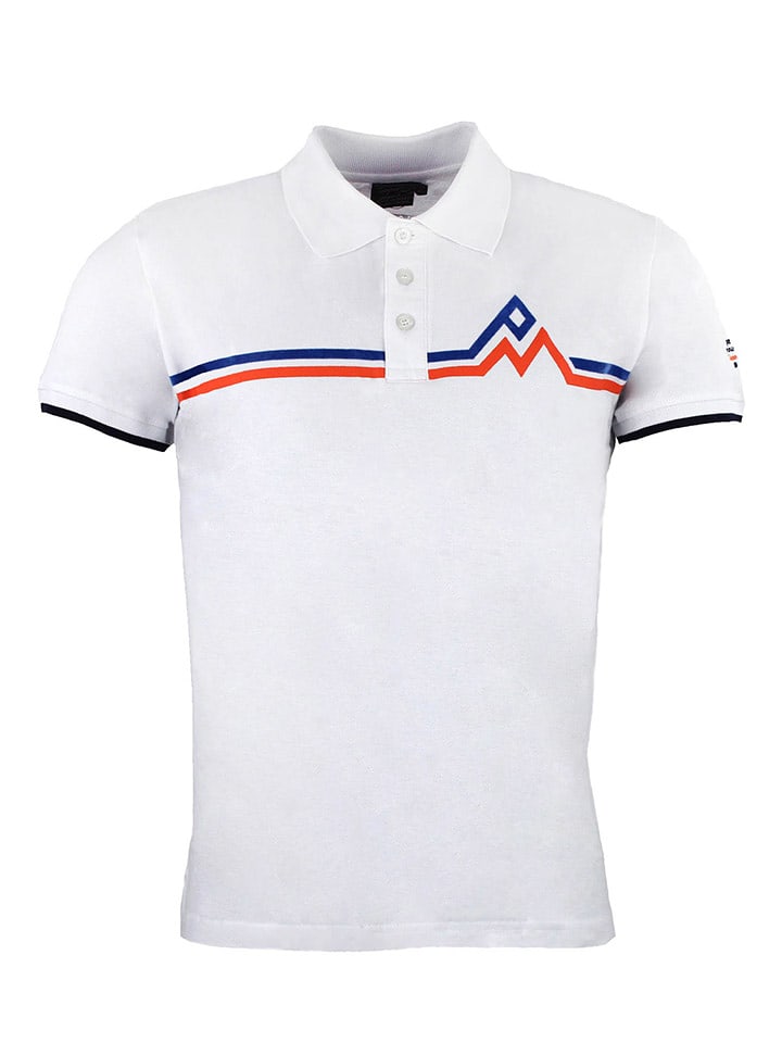 Peak Mountain Poloshirt in Weiß - M