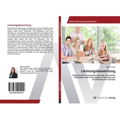 Leistungsbewertung, Taschenbuch von Sabine Unger, AV Akademikerverlag, 978-3-639-40192-9