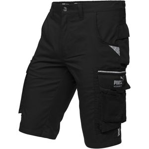 Puma-Workwear Arbeitshose Precision X, Damen, kurze Hose, schwarz, Größe 38