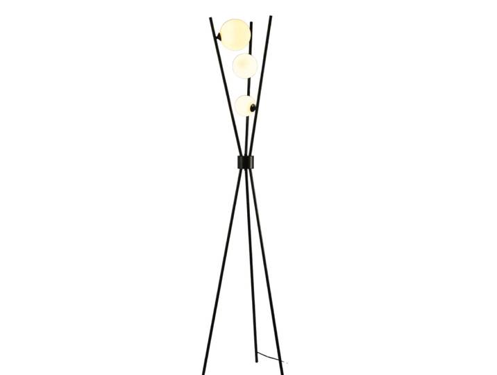 Lampadaire en verre noir et blanc 165 cm
