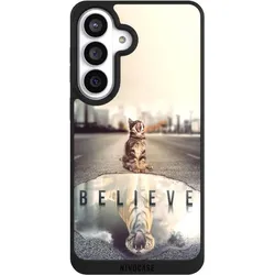 Nivocase Handyhülle für Samsung Galaxy S26+ Hülle NIVOpure Case Schwarz Motivation Tiere Tiger (Samsung Galaxy S26+), Smartphone Hülle, Schwarz
