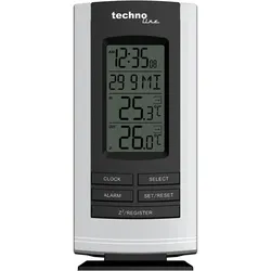 Technoline Thermometer WS9180, Wetterstation, Schwarz, Silber