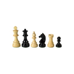 Weible Schachfiguren - Staunton - schwarz - Königshöhe 76 mm 245545
