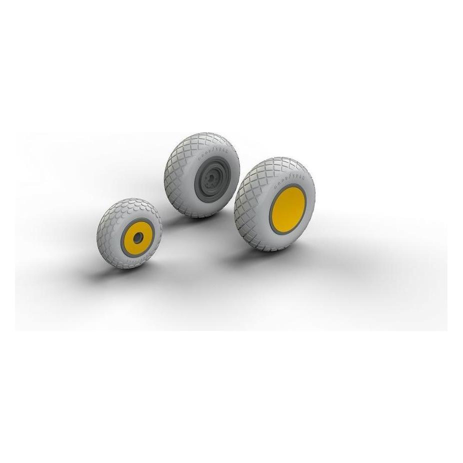Eduard P-38 wheels for Academy (648258)