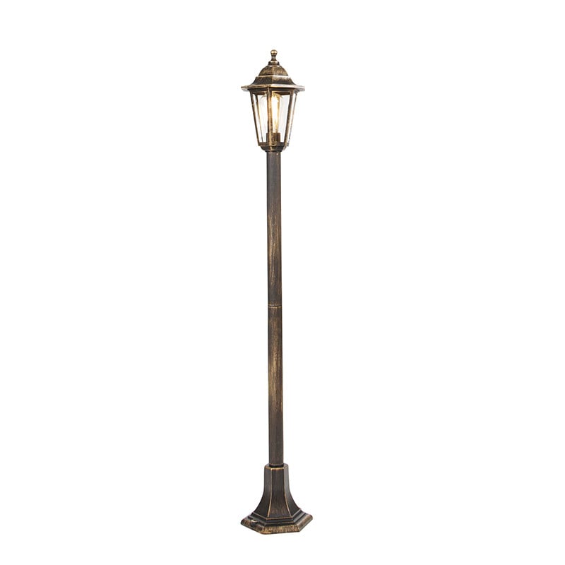 Klassieke lantaarn antiek goud New Haven van Qazqa
