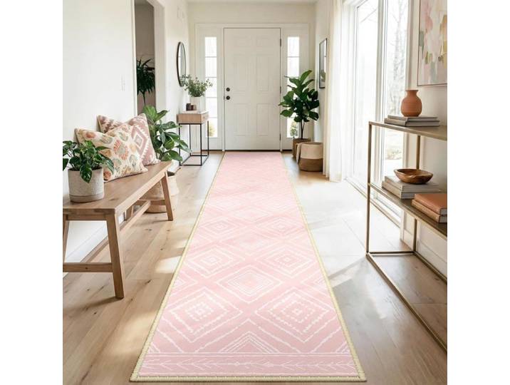 Tapis de Salon Lavable en Machine 60x300 cm Tapis antidérapant Tapis de Chambre pour Le Salon l'entrée la Chambre et la Cuisine