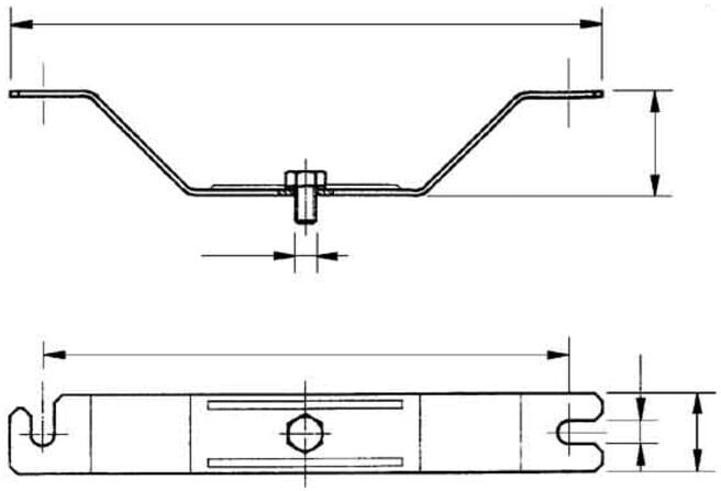 Ceag Sicherheitst. Support de plafond pour eLLK 92 D92 (22480092000)