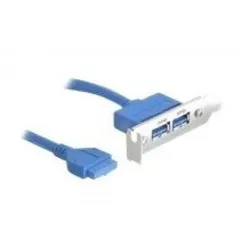 DELOCK Slotblech - 2x USB 3.0 extern/1x Pinheader int LOW Pr