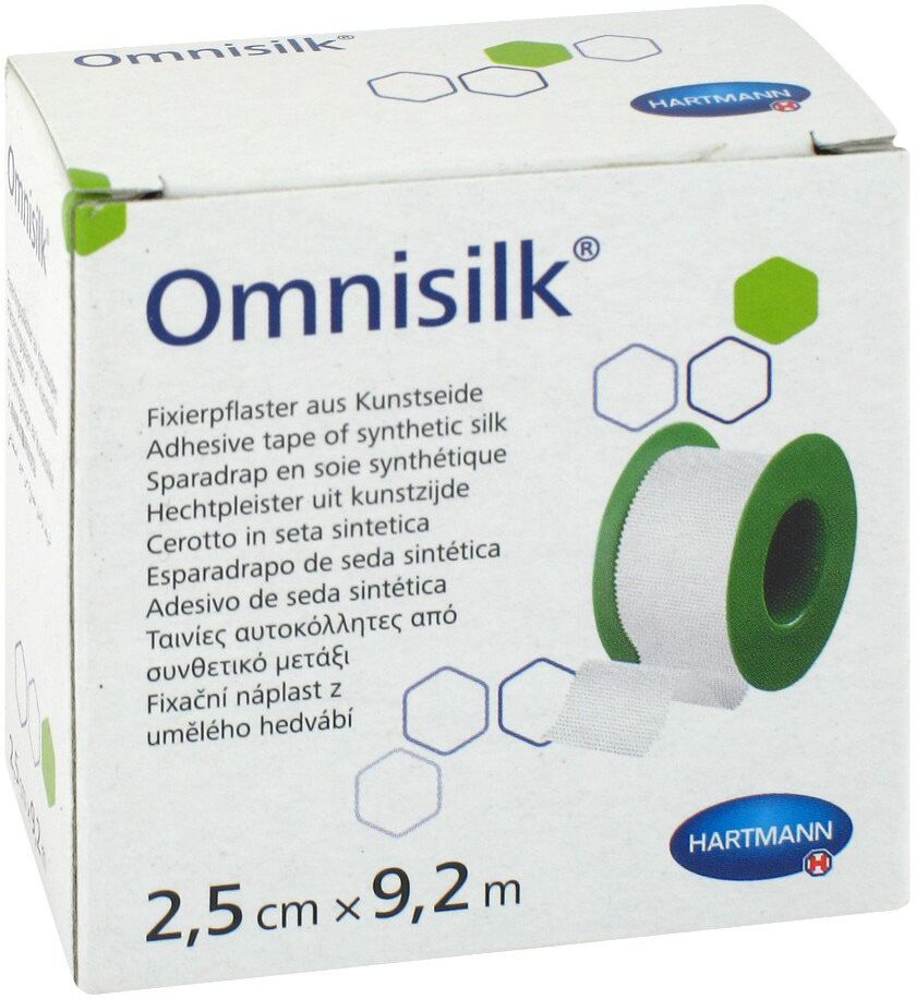 Omnisilk Fixierpflaster Kunstseide 2,5 cmx9,2 m