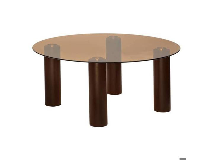 Table basse Ambra ronde D.80cm ambre - Atmosphera Créateur d'intérieur