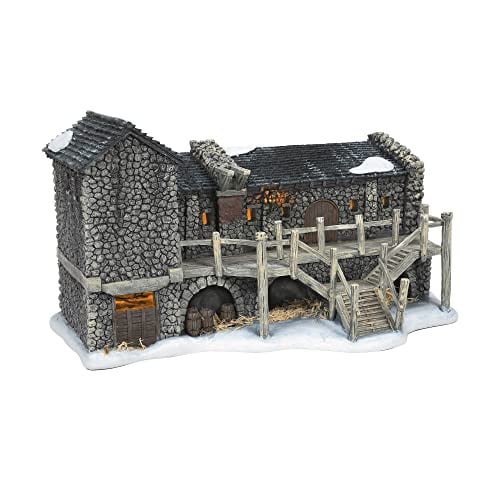 Departamento 56 Game of Thrones Castle Black sculptuur met licht, handbeschilderd, zwart