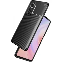 Screenguard Honor 50 SE Hülle Carbon Design TPU Case (Honor 50 SE), Smartphone Hülle, Schwarz
