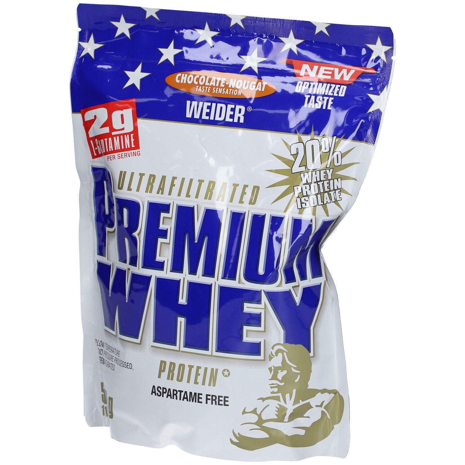 Weider Premium Whey, Schoko-Nougat, Pulver 500 g Puder