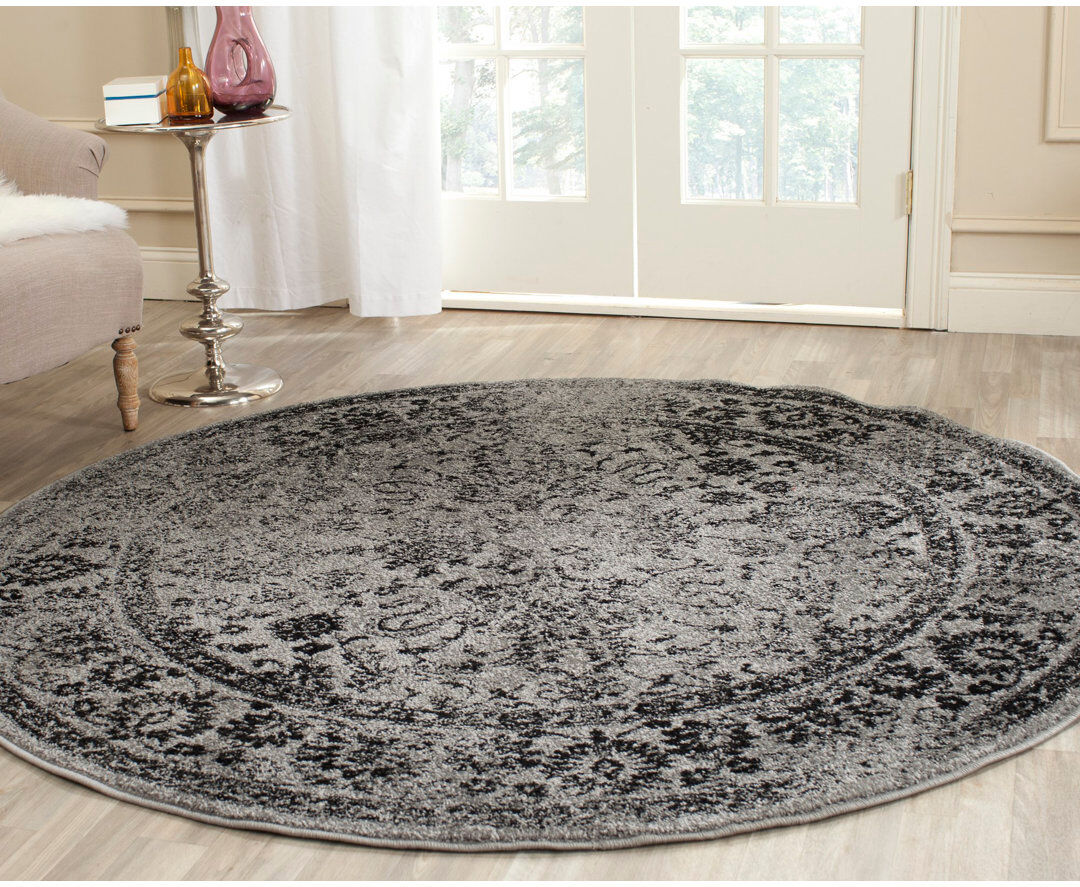 Latitude Vive Stromsburg Area Rug Black Round 182 cm