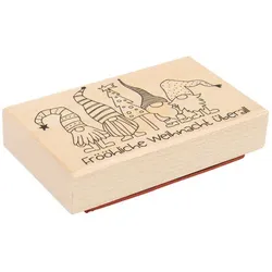 Holzstempel "Es wichtelt", 5,7 x 9 cm