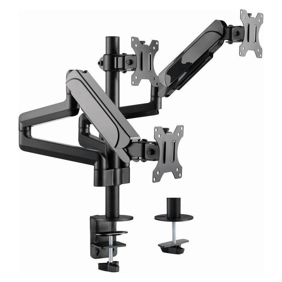 Gembird Biurkowe ramię na 3 monitory - regulowane 17-32inch obciążenie do 7kg (Tisch, 27", 7 kg) (MA-DA3-01)