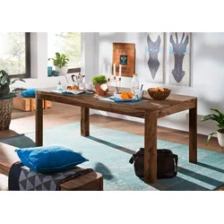 Esstisch Sheesham 140x90x76 rot-braun gebeizt TORONTO #123