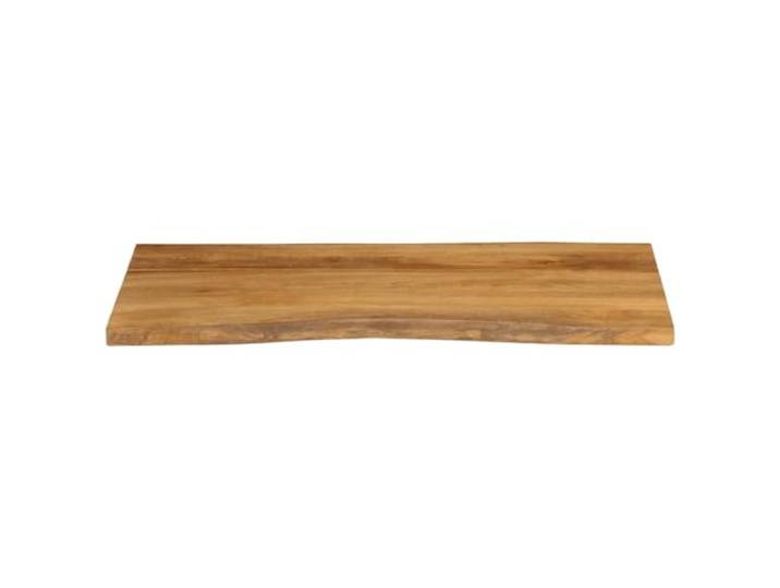 KTHLBRH Tischplatte 100 x 60 x 2,5 cm lebende Kanten Massivholz Mangoholz Eichen-Finish, leicht zu reinigen, kombinierbar mit verschiedenen Unterlagen, Einzelstück