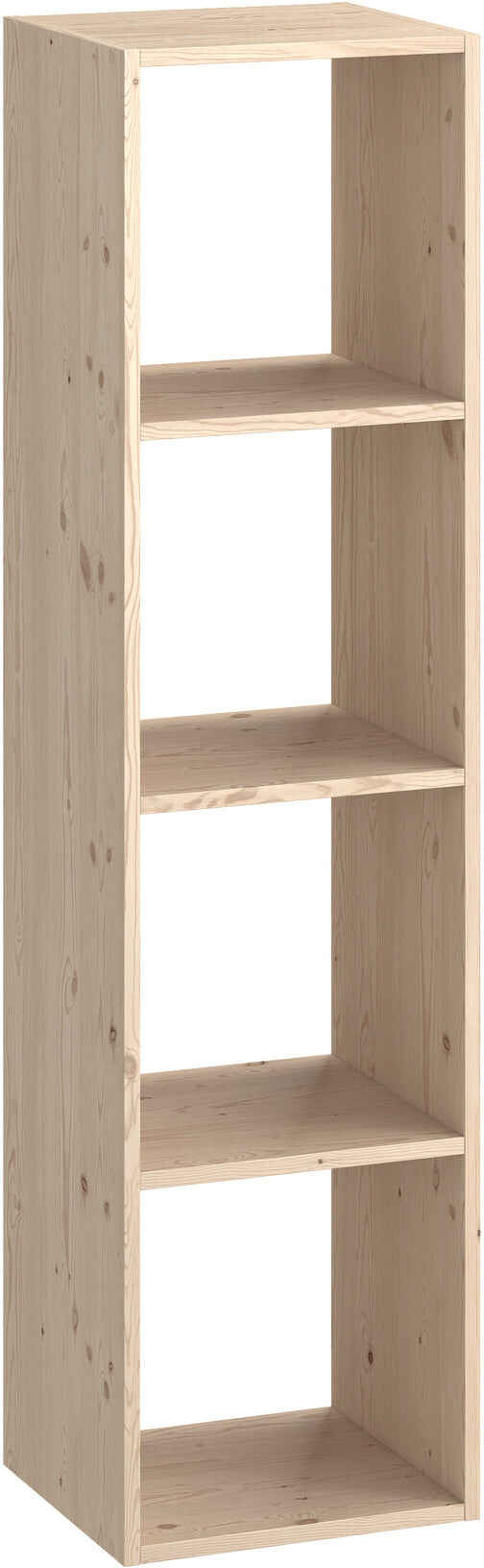 giordanoshop Pensile Libreria 4 Ripiani 36x30x139 cm in Legno di Pino Naturale...
