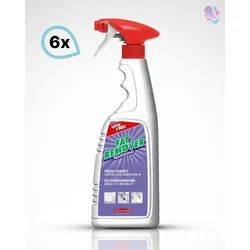 Profi-Vorbehandlungsmittel, Fleckenentferner, 6 x 750 ml Sprühflasche, zur Fleckdetachur bei fettig verschmutzten Textilien