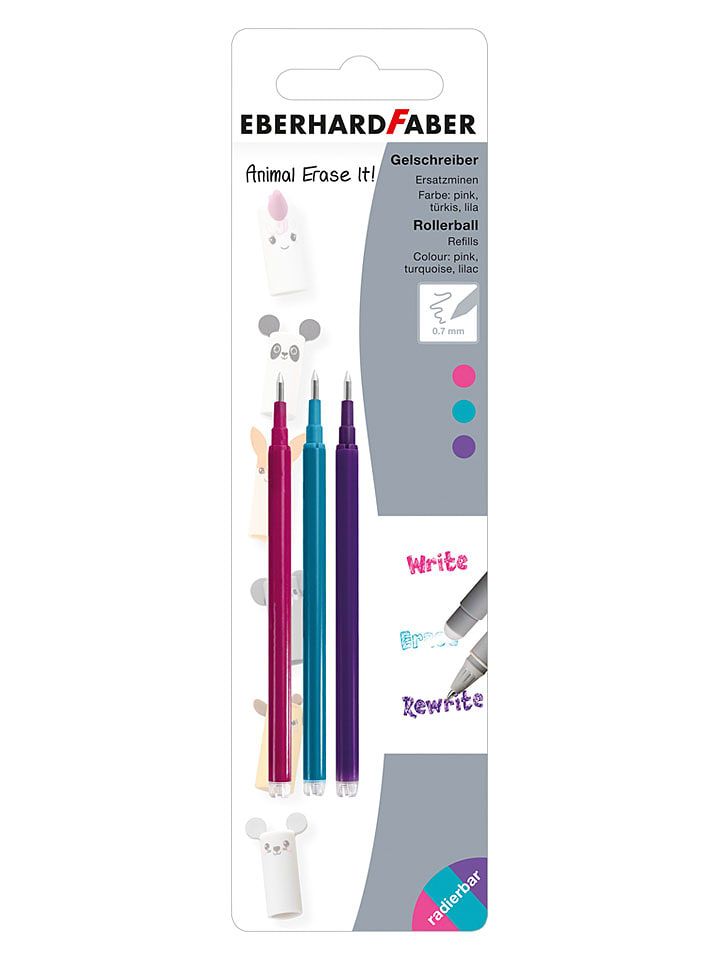 Faber-Castell Ersatzminen "Animal Erase It!" - 3 Stück - onesize