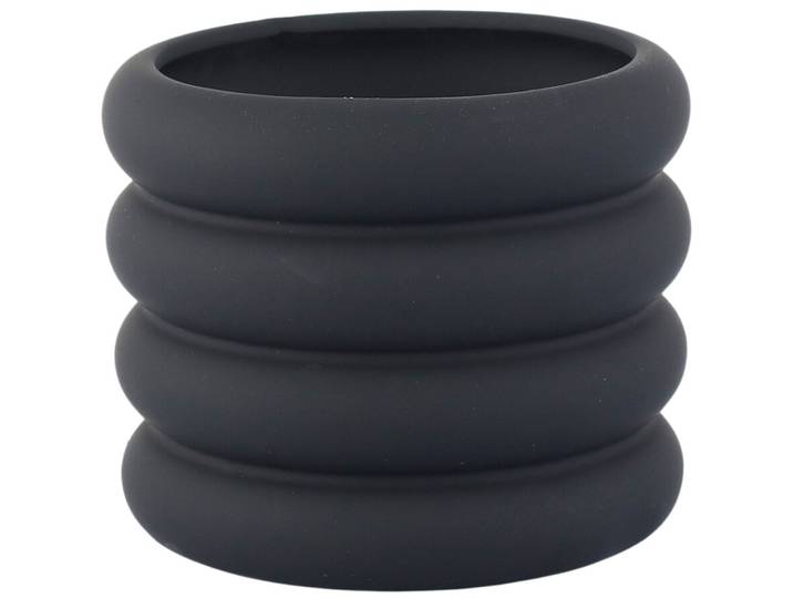 Übertopf Urban - Farbe: schwarz - Material: Keramik - Übertopf