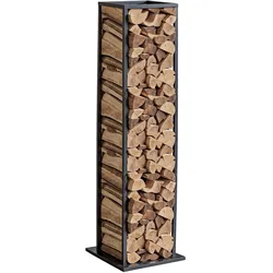 VEVOR Kaminholzregal, 330 x 320 x 1120 mm, Brennholzregal für den Innenbereich, 45,4 kg Tragkraft, hohes Holzlagerregal, Feuerholzregal aus pulverbeschichtetem Stahl, für Kamin, Feuerstelle